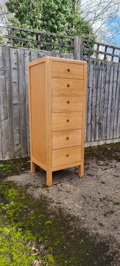 Habitat Radius Solid Oak 6-Drawer Chest of Drawers Tallboy