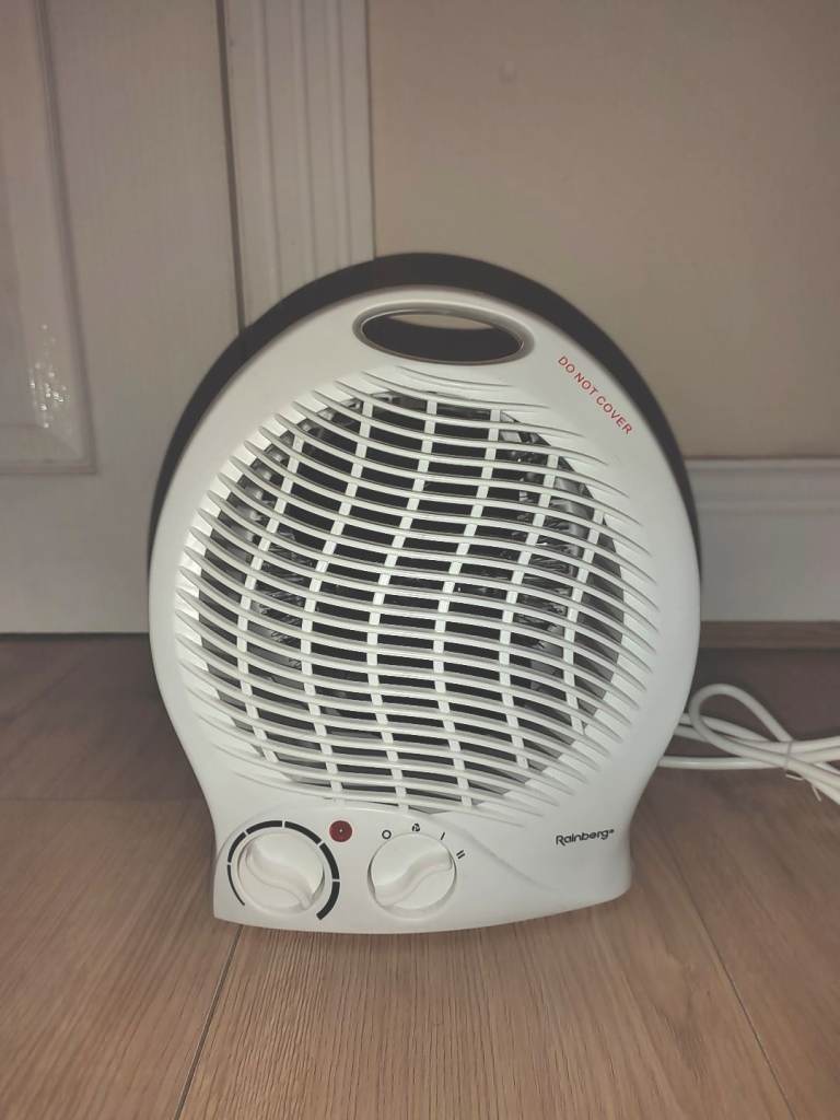 Rainberg Electric Fan Heater With 2 Heat Settings And 1 Cool Function