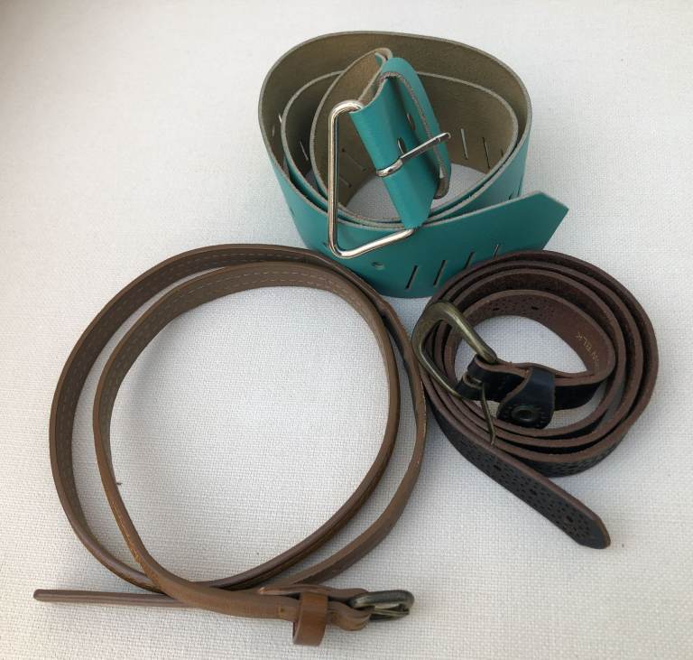 Job lot of women's belts, preowned (3 belts) - for car boot?
