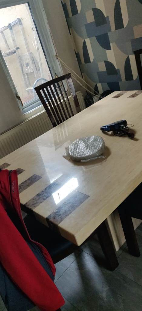 Marble table and chairs 