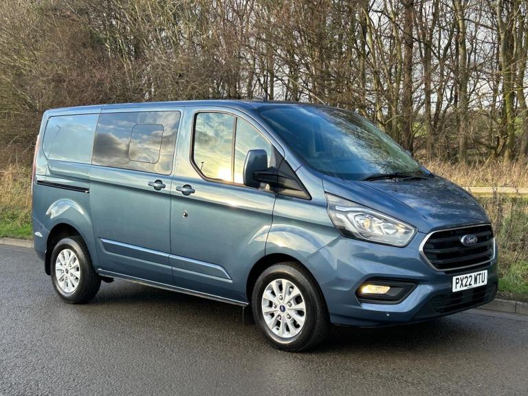 2022 FORD TRANSIT CUSTOM 300 LIMITED AUTO CREW VAN 6 SEATER 2.0 130bhp ULEZ