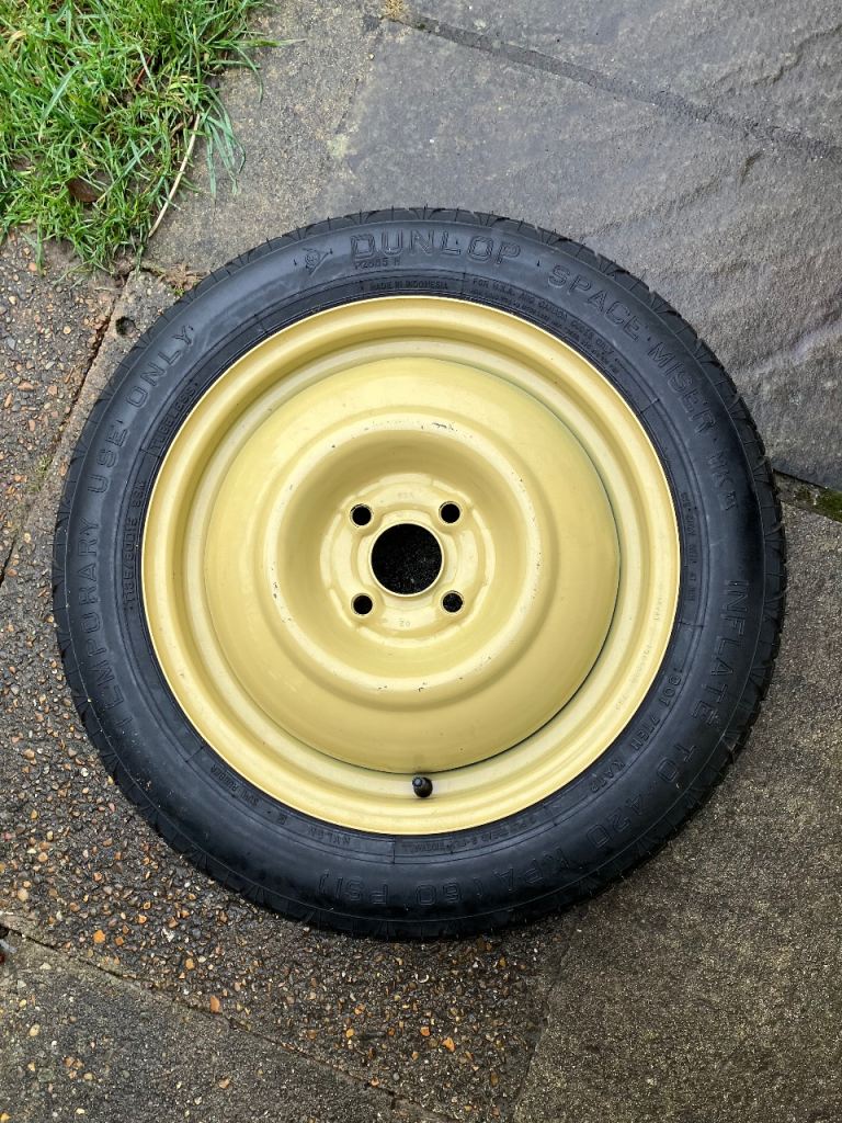 Slimline emergency wheel.