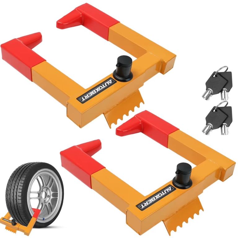 AUTOXBERT Wheel Clamps with Keys – Car Security Lock