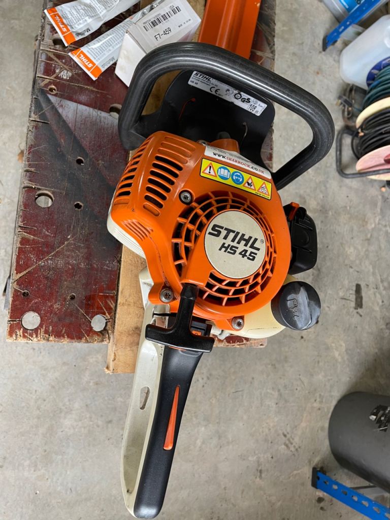 Stihl HS 45 Hedge Trimmer – Good Condition, Orange