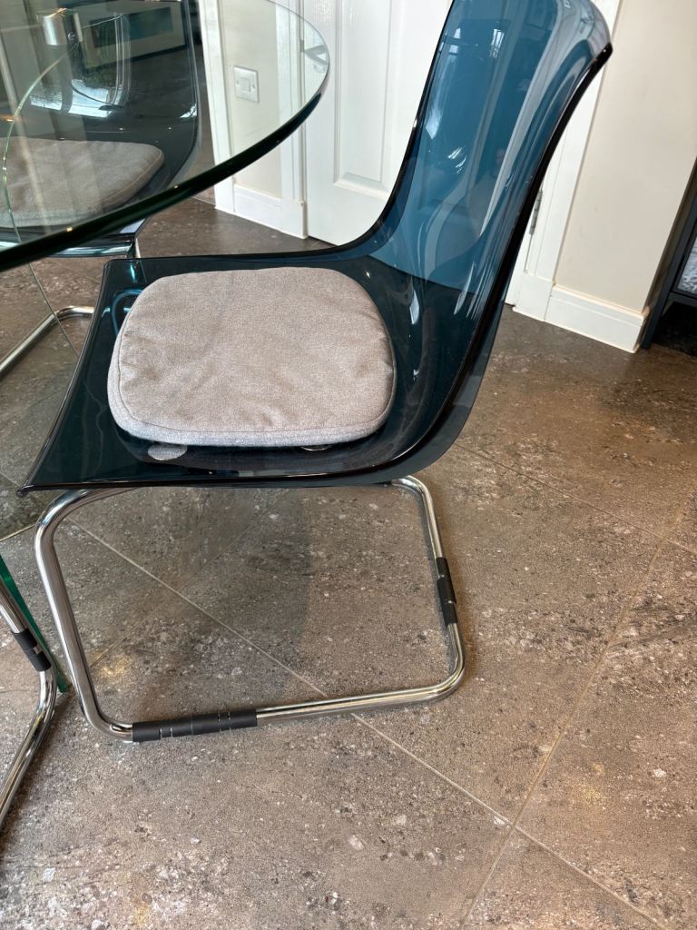 Dining table set, glass table (chairs have been sold)