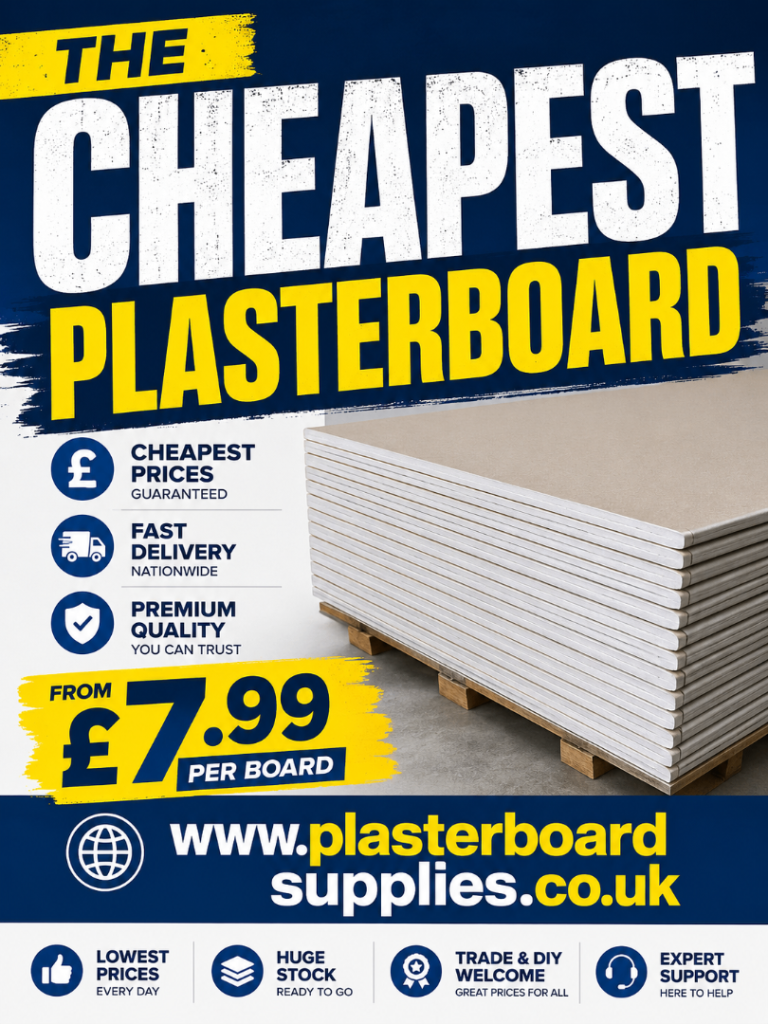 Brand New Plasterboard Sheets - 12mm Thick