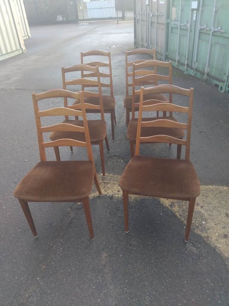 SET OF SIX TEAK G PLAN DINING CHAIRS 🚛FREE UK DELIVERY🚛