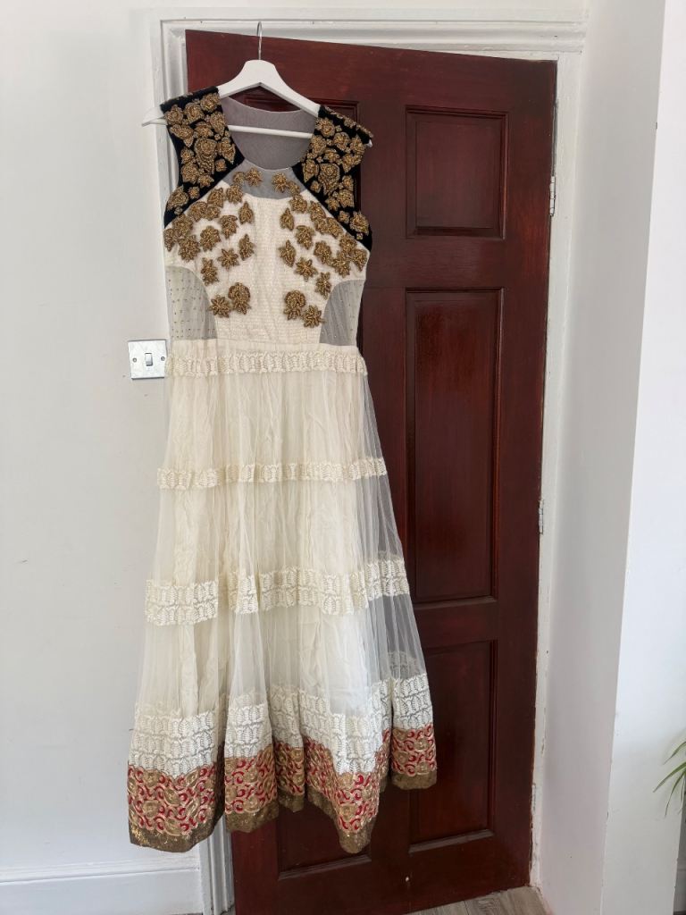 Indian Three Piece Anarkali dress Small Size