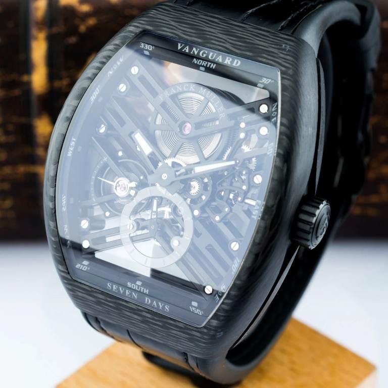 Franck Muller Vanguard - Black Carbon Watch - V45S6SQT - Fully Boxed