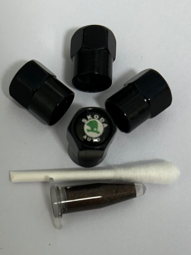 New Multicoloured Metal Valve Caps for Car Tyres