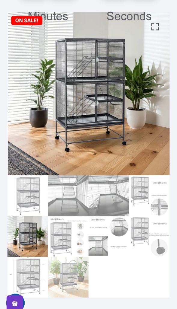 Large small animal cage 