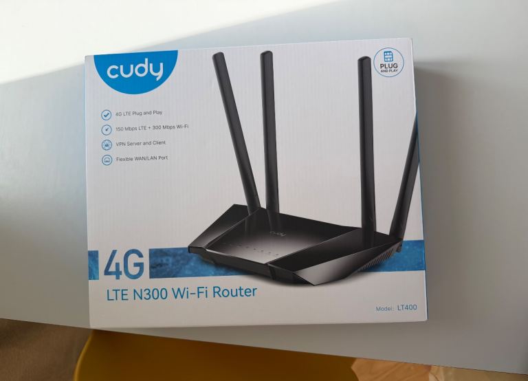Cudy N300 4G LTE Wi-Fi Router - Unlocked, New in Box