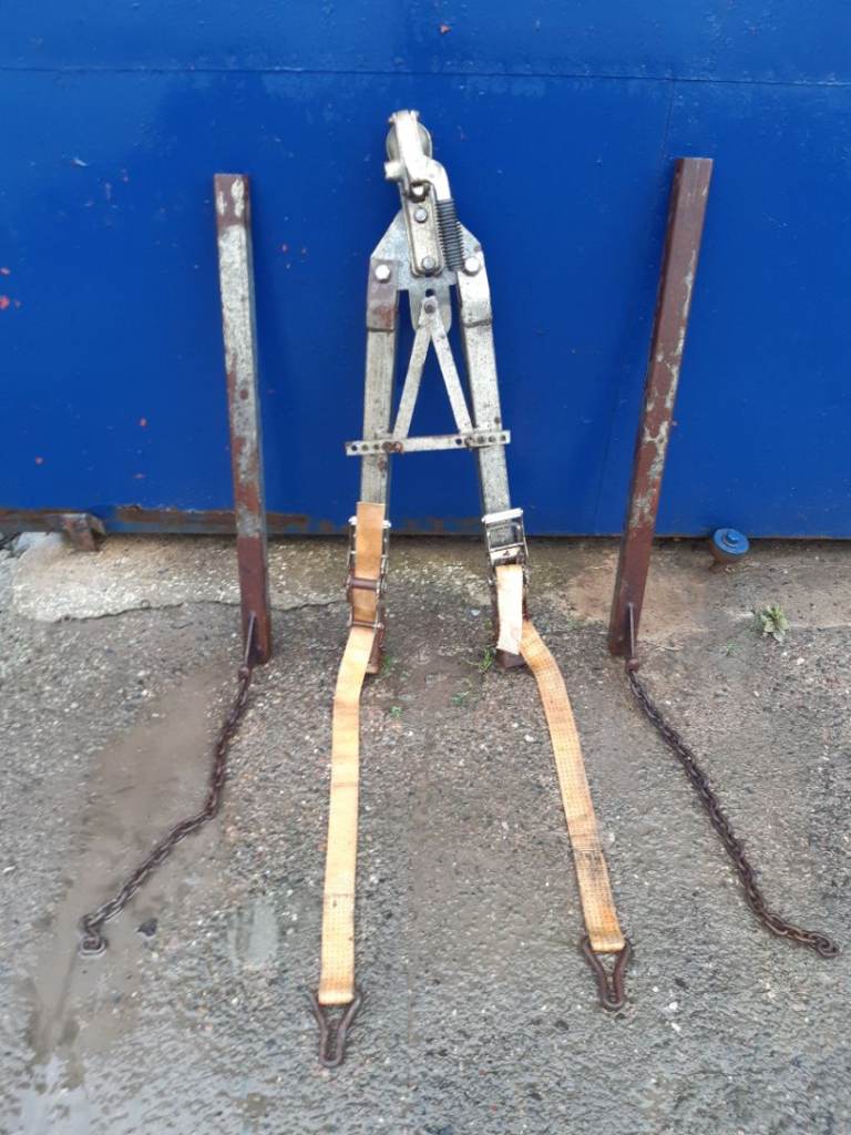 A frame tow dolly