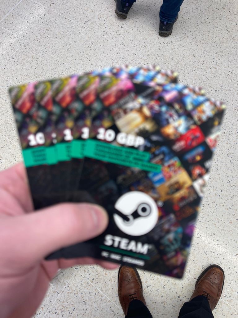 image for Steam vouchers 5 x £10