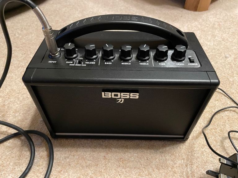 Aria STG series electric guitar with amplifier & stand