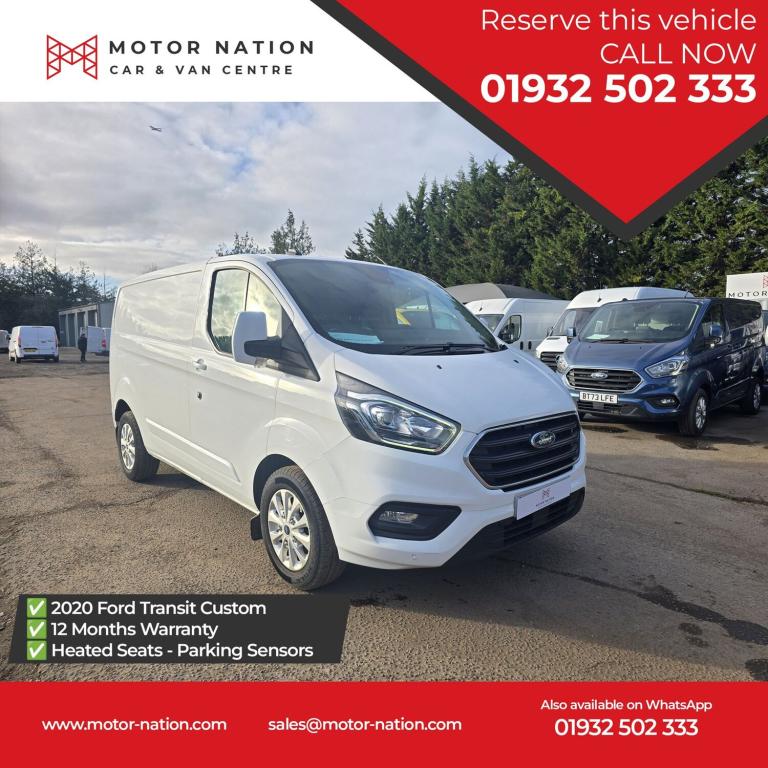 2020 Ford Transit Custom 2.0 300 EcoBlue Limited Panel Van 5dr Diesel Manual L1 H1 Euro 6 (s/s) (...