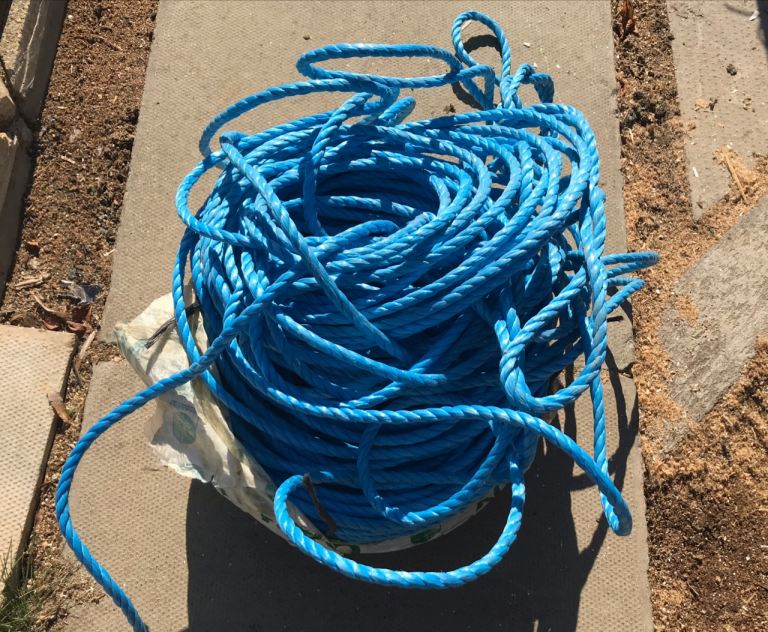 Coil of BlUE ROPE - free