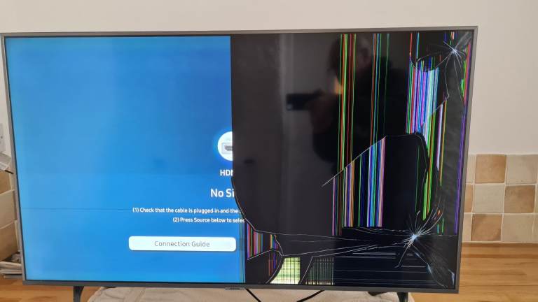 Samsung Crystal UHD smart TV - significant accidental damage 