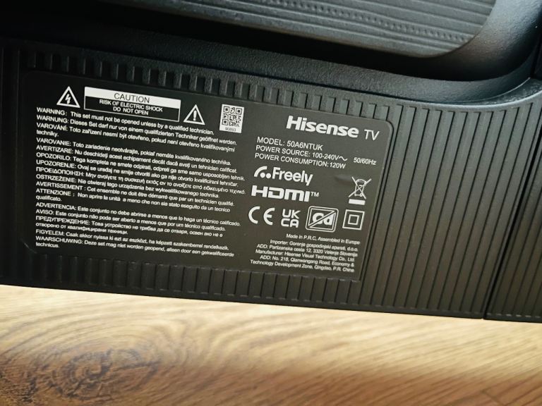 Hisense 50” 50A6NTUK TV broken screen