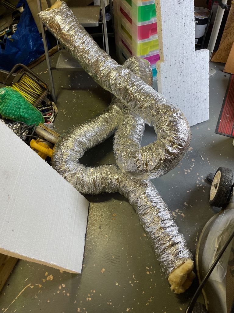 100mm insulated extractor fan ducting