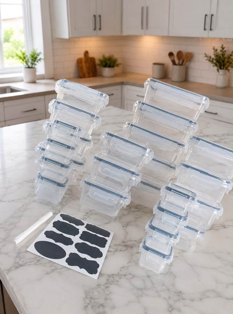 24/48pcs Food Storage Container Set