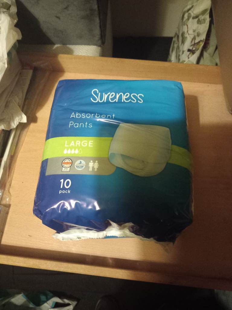 Wanted to buy mens /uni sex disposable pants large