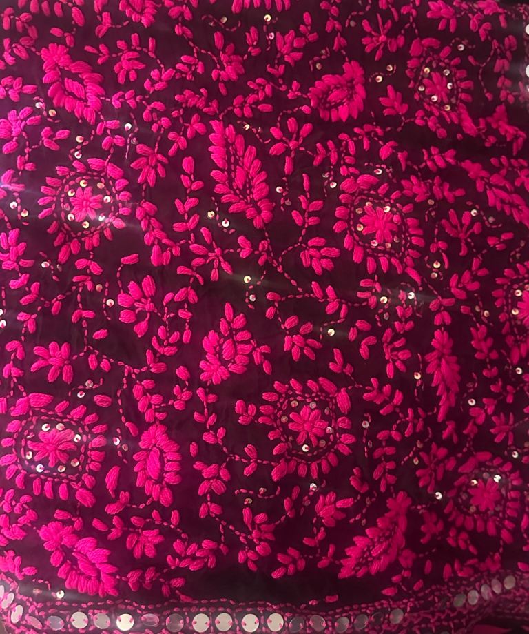 pink scarf