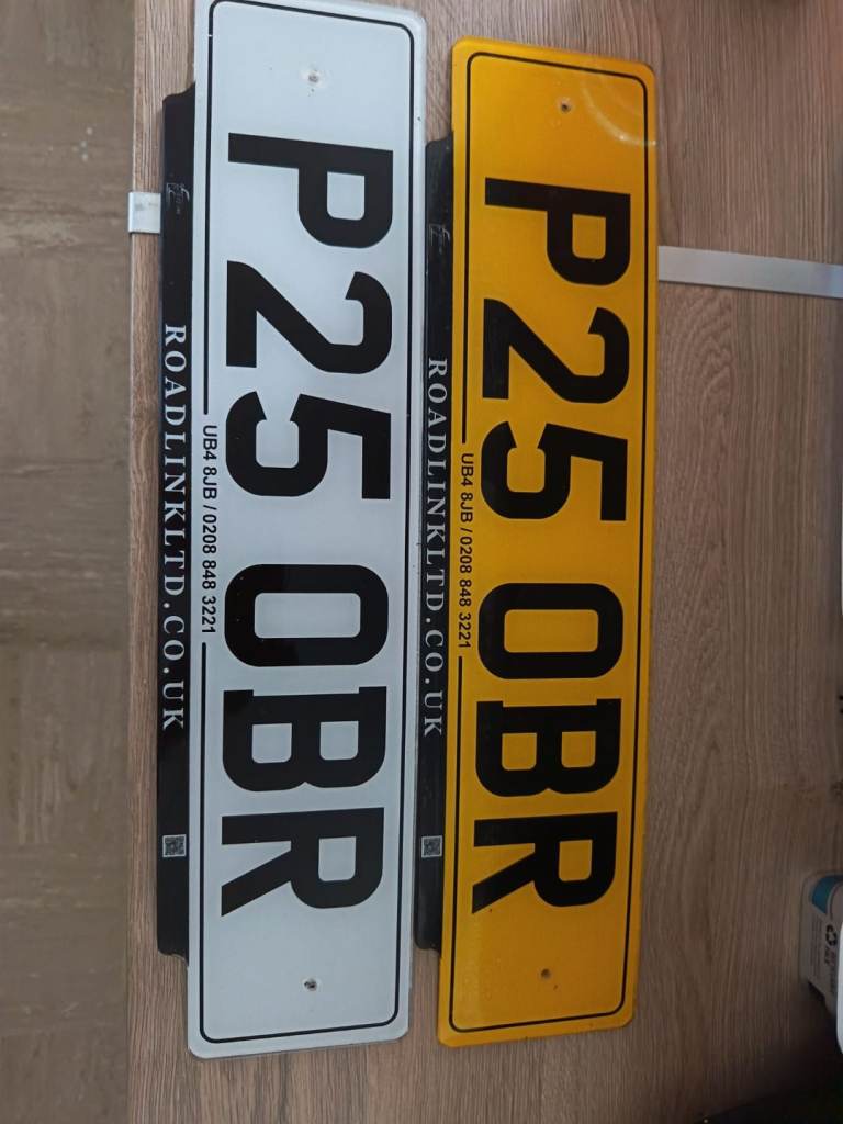 Private number plates 