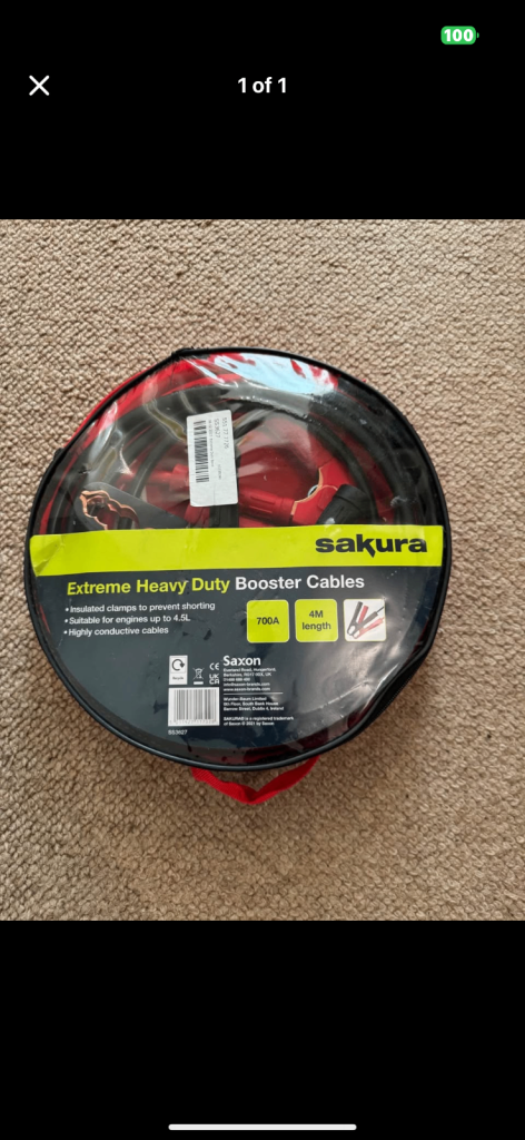 Booster cables 