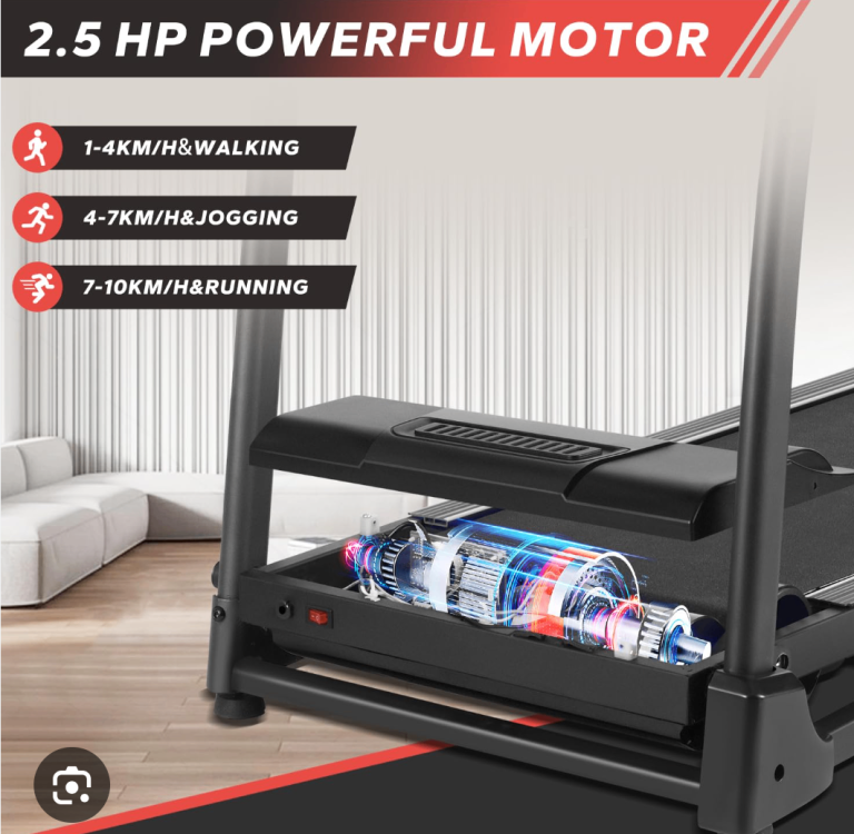 FLYLINKTECH Folding Treadmill (16km/h) – Like New / Protective Films Still On!