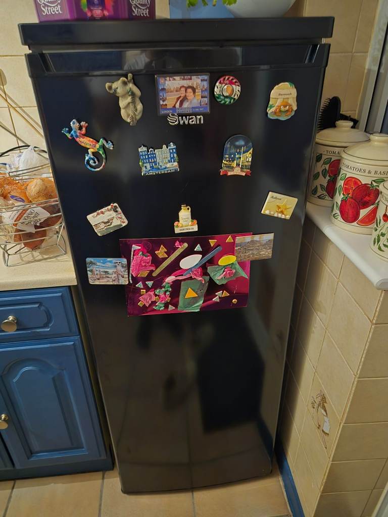 Fridge, swan freestanding fridge