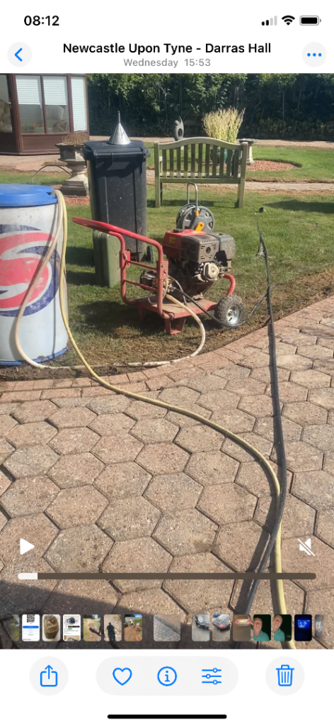 Petrol Pressure Washer – Red Frame, Fair Condition