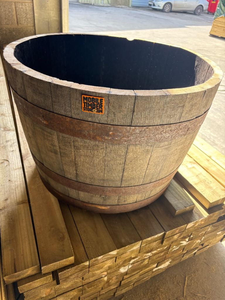 Barrel planters 