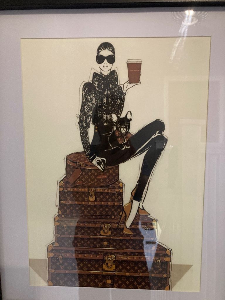 Fashion Illustration Art Print – Framed, Excellent Condition