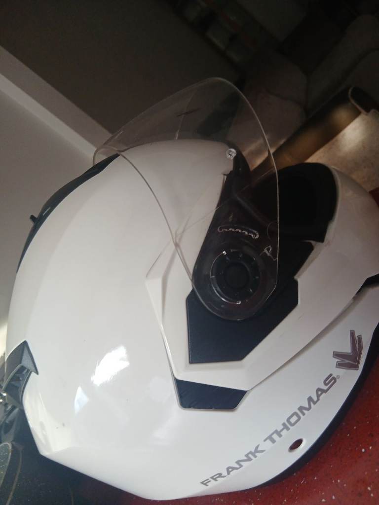 Frank Thomas Motorcycle Helmet - White, Size L