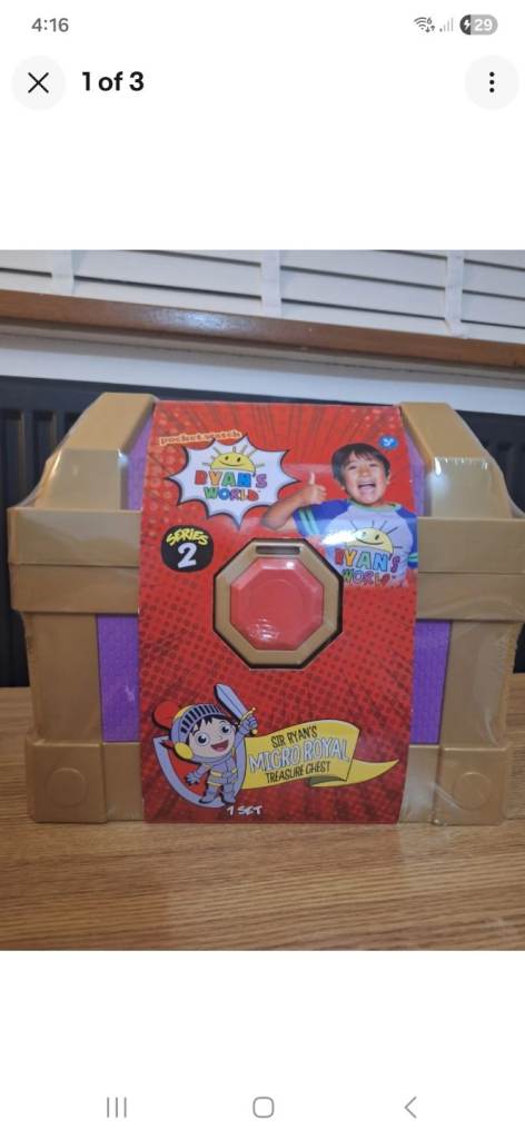 Ryan’s World Sir Ryan’s Micro Royal Treasure Chest
