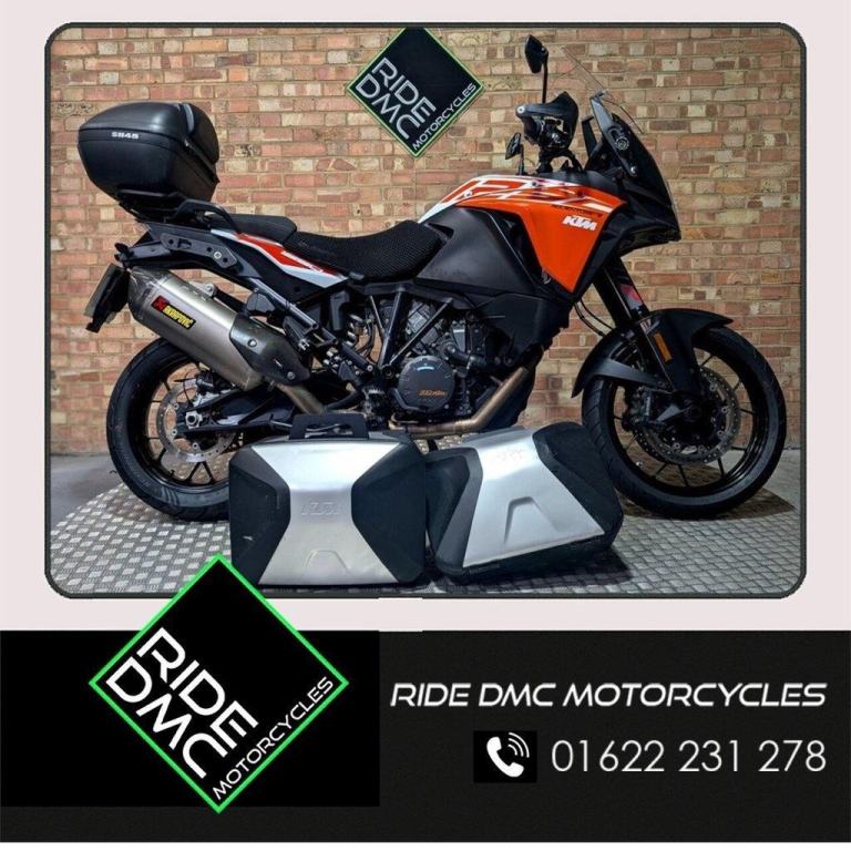KTM 1290 SUPER ADVENTURE S AKRAPOVIC.  FULL LUGGAGE.  GOOD SERVICE HISTORY