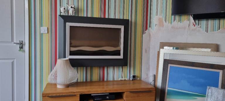 image for Electric sand effect wall mounted fire