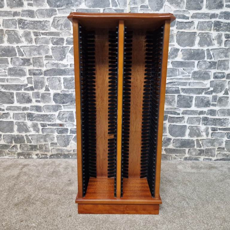 Wooden CD DVD Media Storage Tower