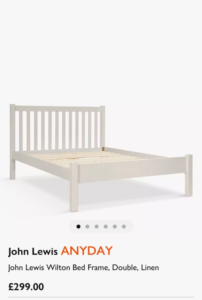 image for John Lewis Wilton Grey Bed Frame