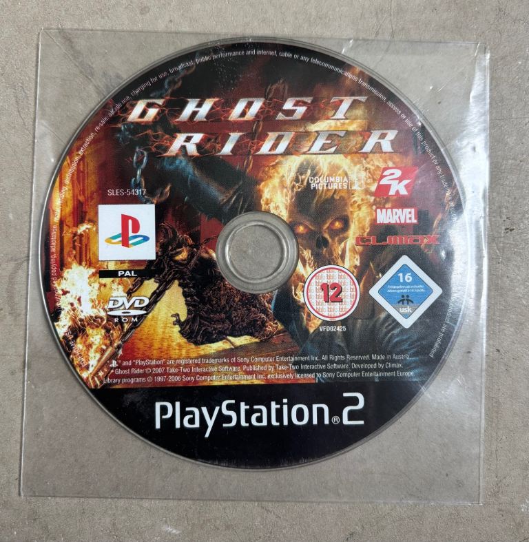 PlayStation 2 - Ghost Rider Game.   PS2