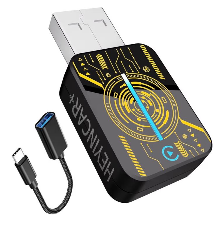 image for [New]CarPlay Adapter, Convert Wired to Wireless CarPlay, Compatible with iPhone iOS & Android Auto