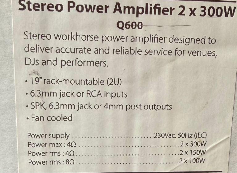 Dj amplifier