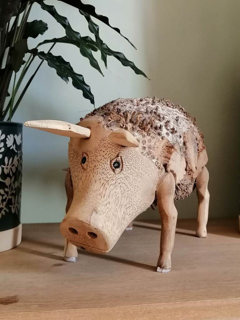 Wooden pig