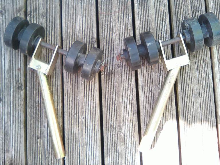 Boat trailer supports