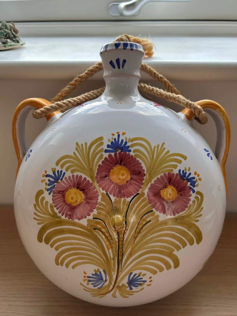 Spanish Majolica wall hanging display Jug