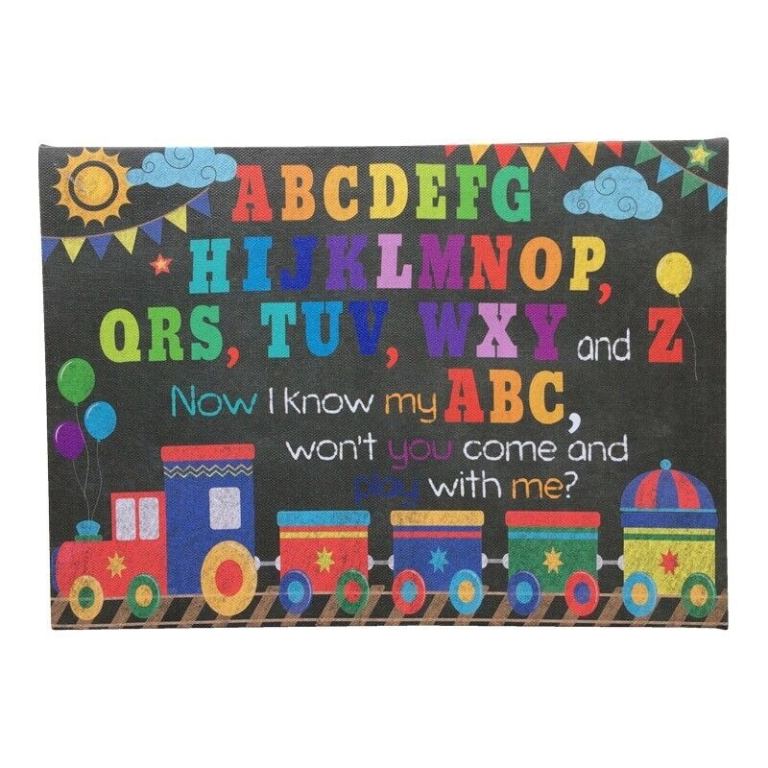 Children's Alphabet Wall Canvas *** Buy one Get One FREE