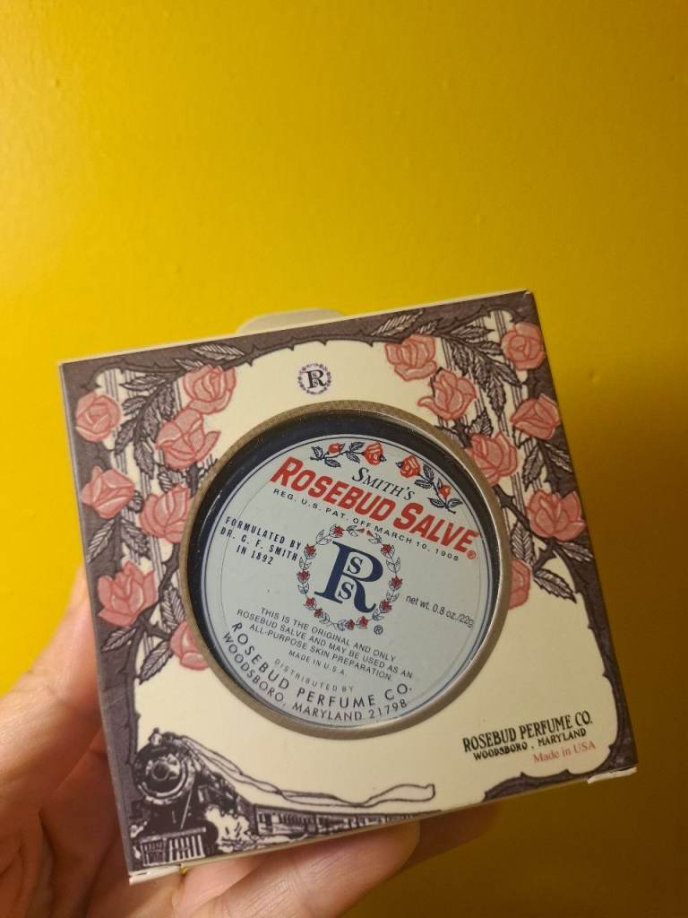 Brand New Smith's Rosebud Salve - Original Lip Balm & Moisturiser, Multipurpose Salve (0.8 oz / 22g)