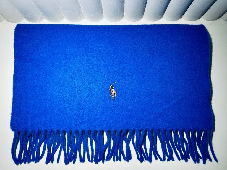 Polo Ralph Lauren Royal Blue Scarf – As Good As New