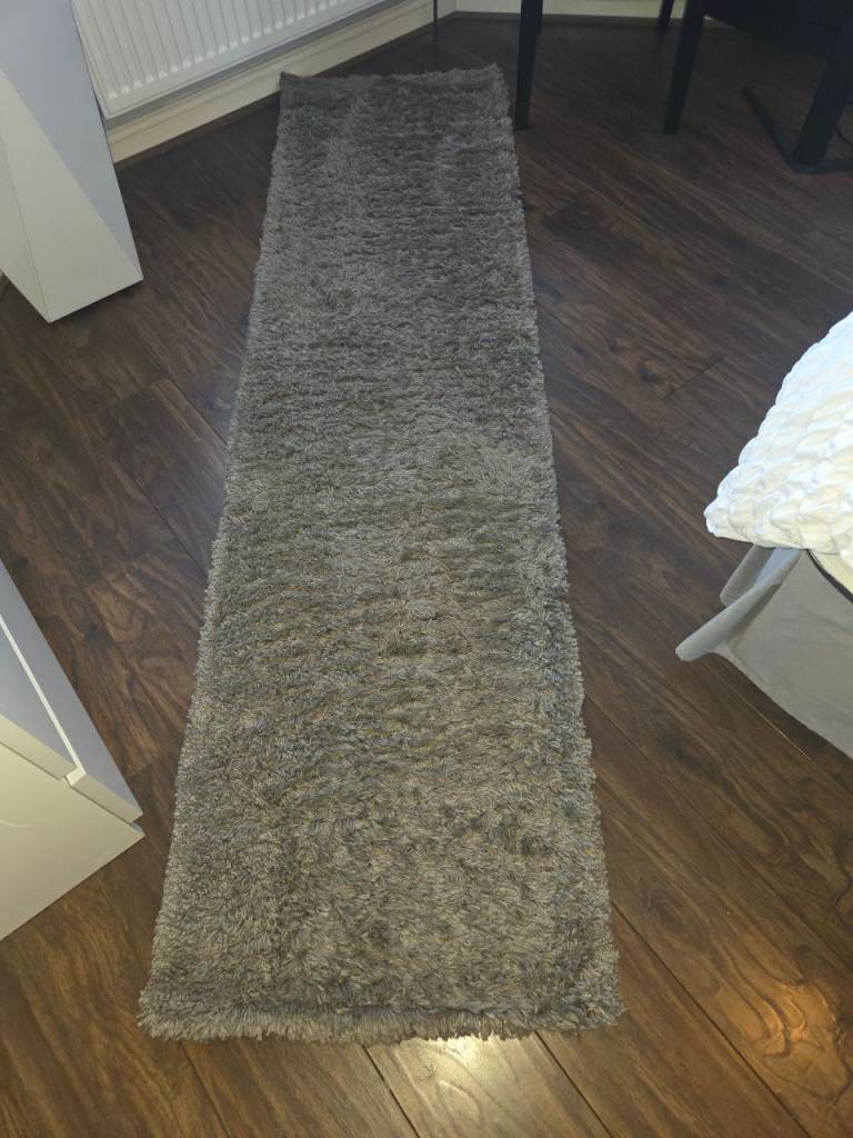 Grey carpet runner